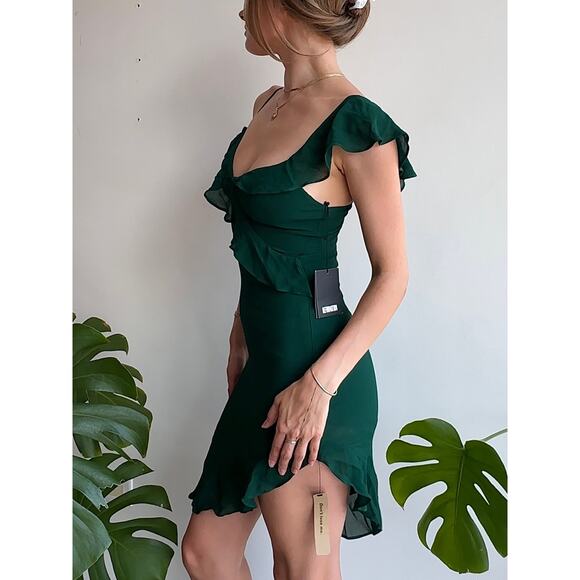 Reformation adora ruffle dress in - Picture 3 of 6